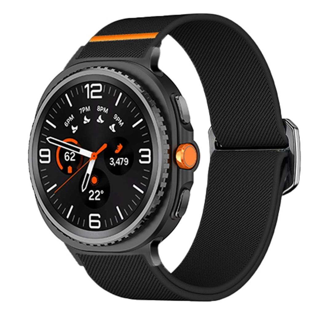 Samsung Galaxy Watch8 44 mm jne. Kellonranneke, Nylon - musta