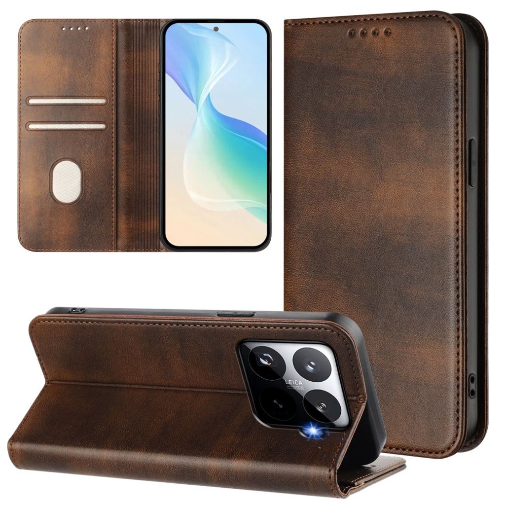Xiaomi 15T Pro Kotelo Jalusta - Ruskea