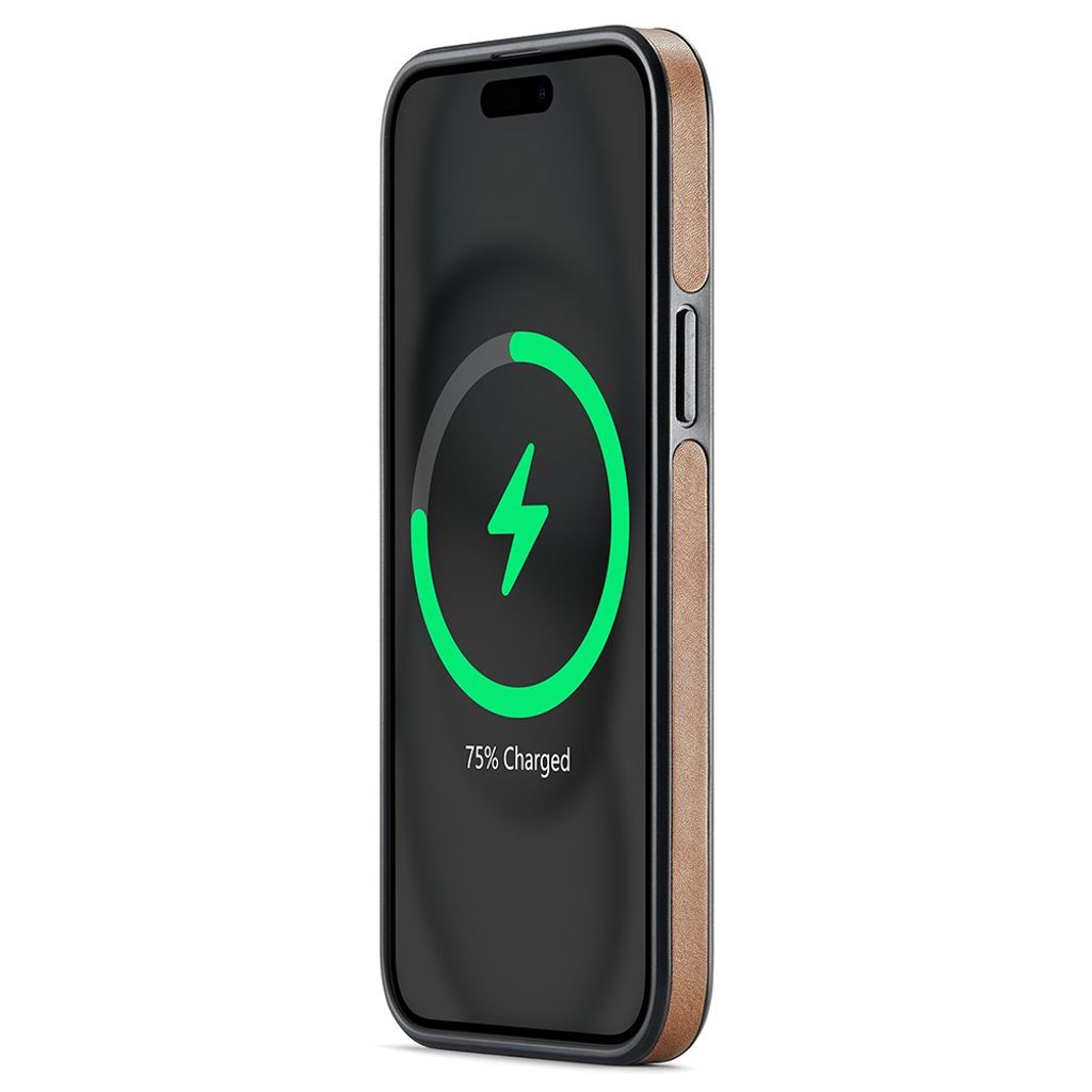 MAGKING iPhone 14 MagSafe Skal i PU-läder – Brun