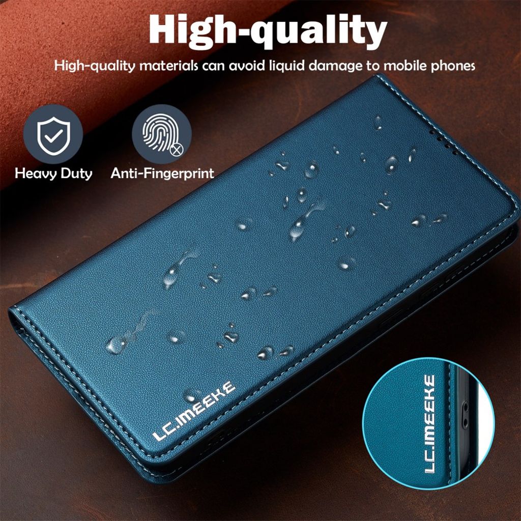 LC.IMEEKE Samsung Galaxy A17 5G Lommeboketui - Blå