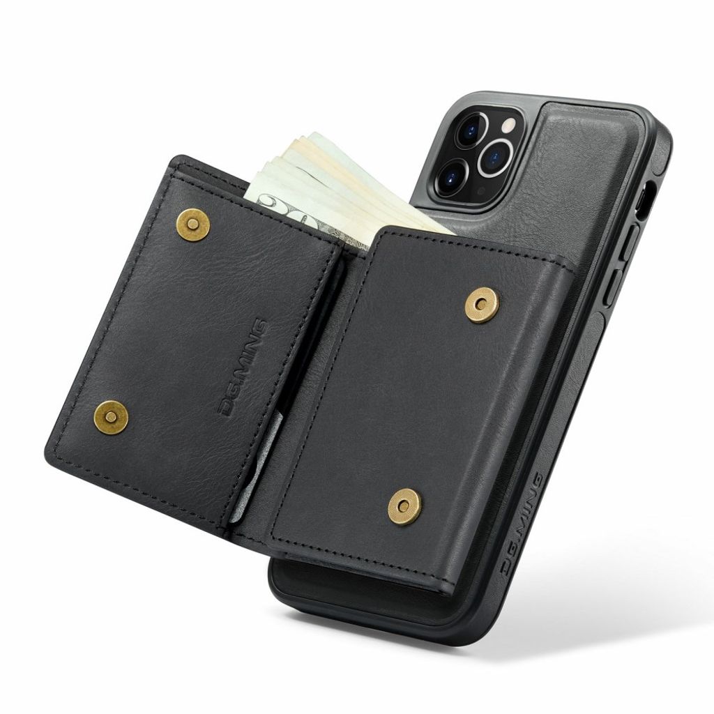 DG.MING iPhone 11 Pro Max Plånboksskal RFID-blockering – Svart