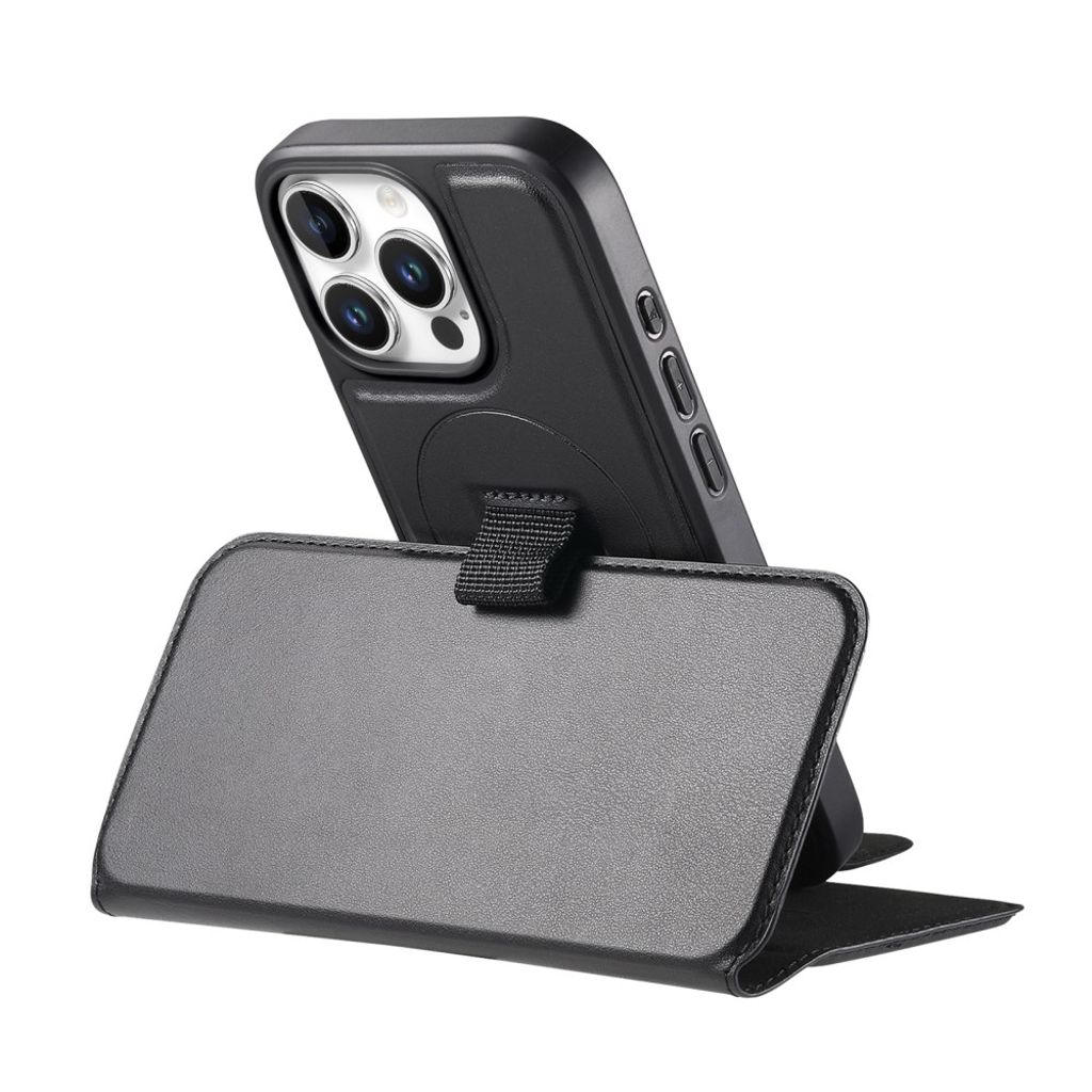 CASENEO iPhone 16 Pro Max Wallet Cover Magnetic – Black