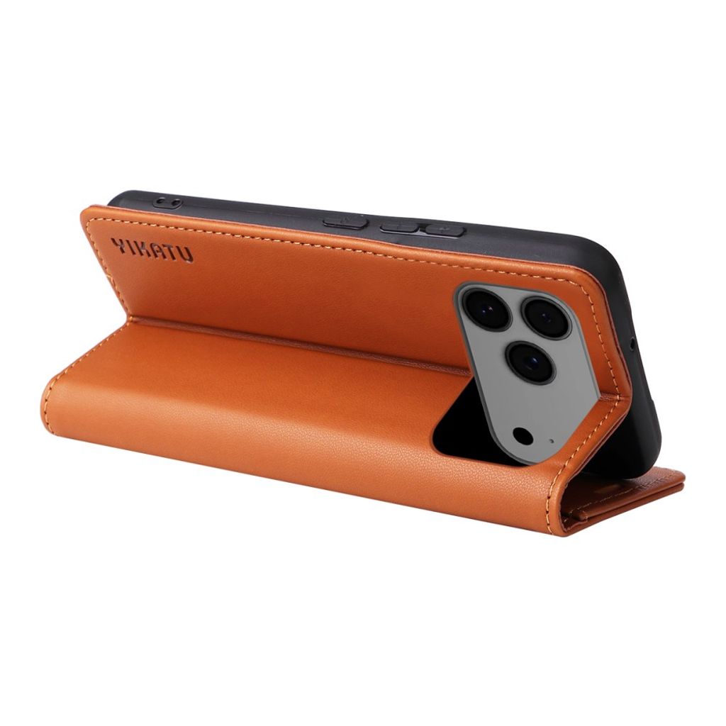 YIKATU iPhone 17 Pro Max Wallet cover - Brown