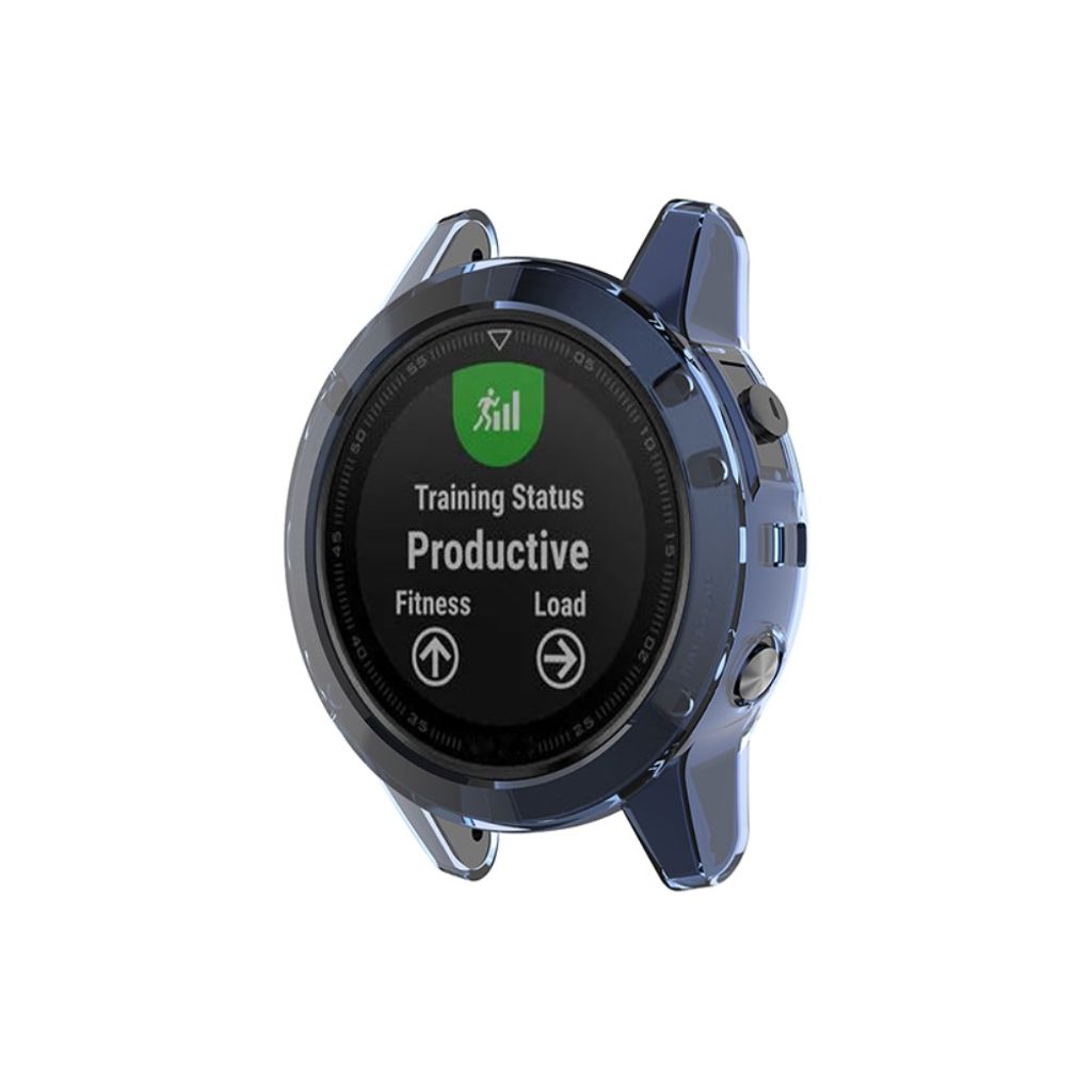 Garmin Fenix 5/5 Plus Case in TPU - Transparent Blue