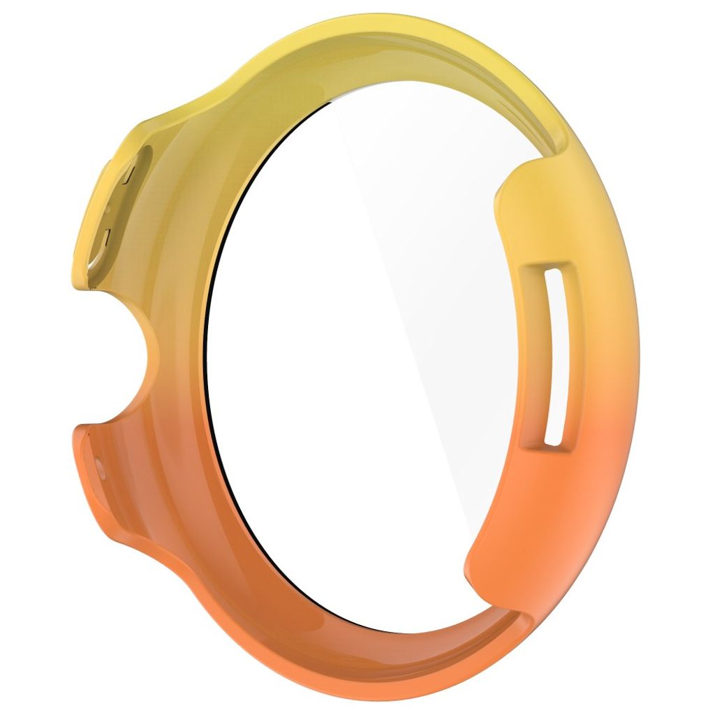 Google Pixel Watch 3 45 mmKuori, Näytönsuoja - keltainen + oranssi