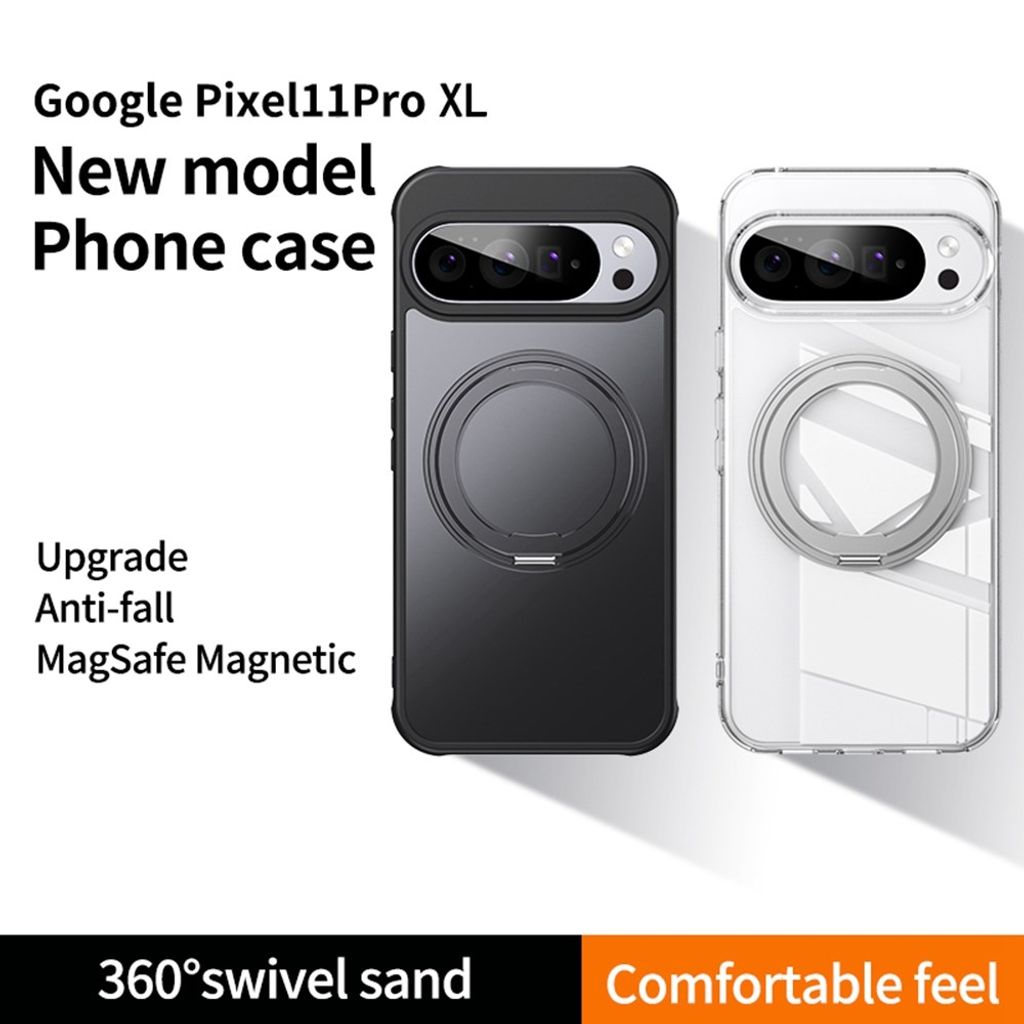 Google Pixel 11 Pro XL MagSafe Deksel med støtte - Svart