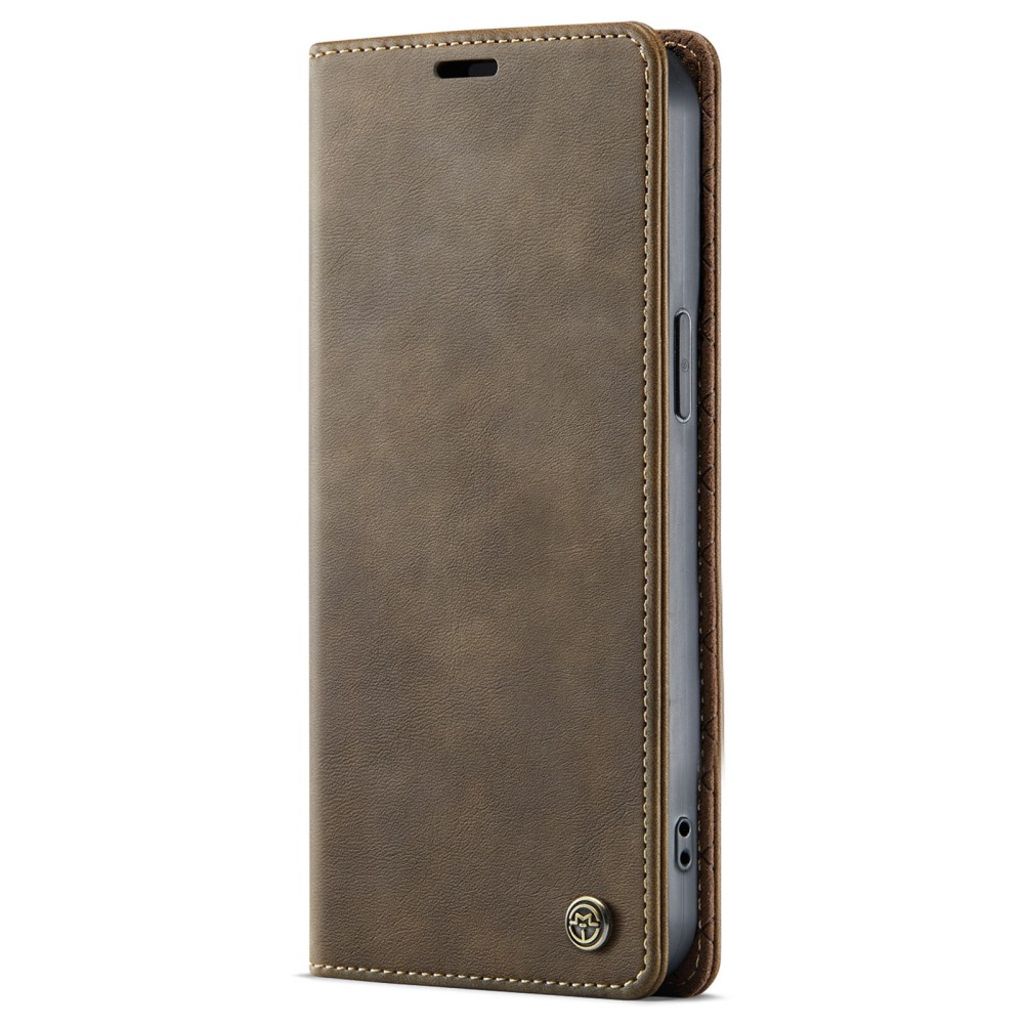 CASEME iPhone 16e Lommeboketui RFID-blokkerende med stativ – Brun