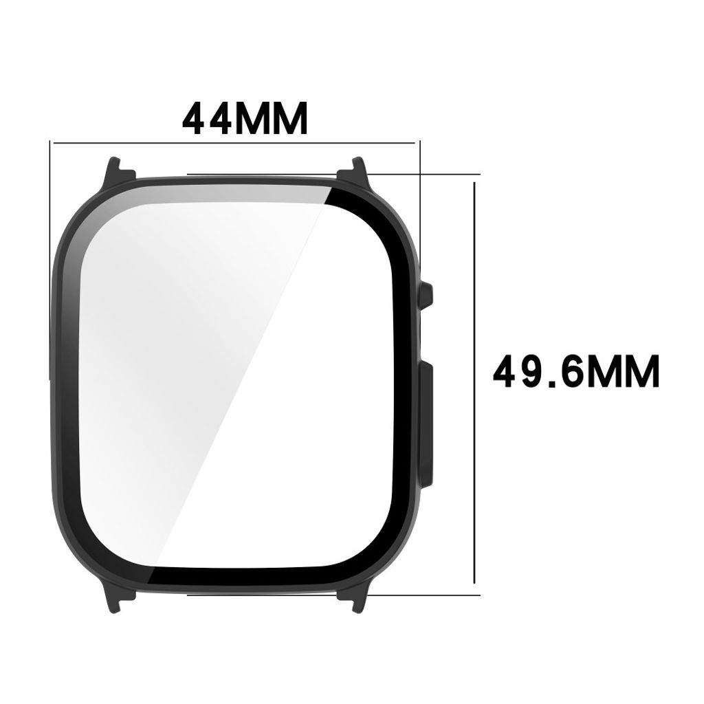 Realme Watch 5-deksel med skjermbeskytter i herdet glass – svart