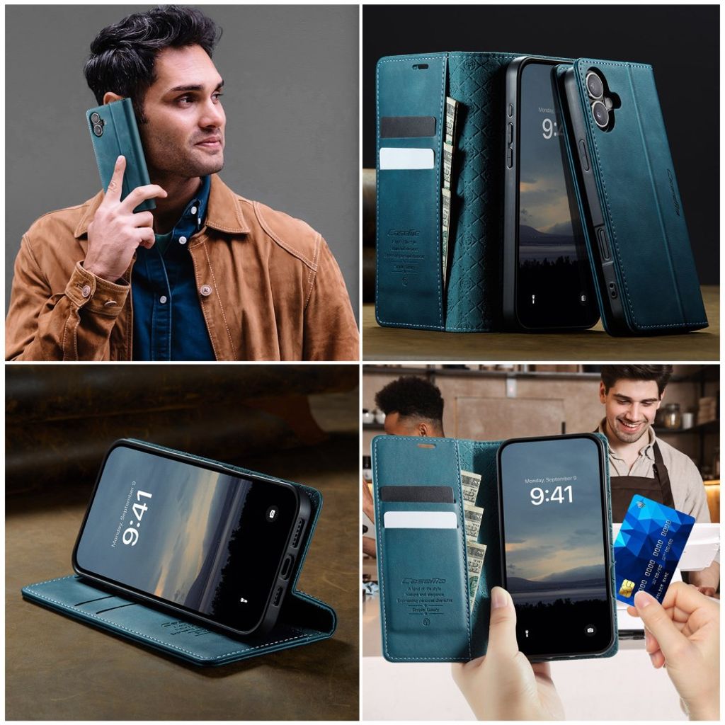 CASEME iPhone 16 Cover with Stand - Blue