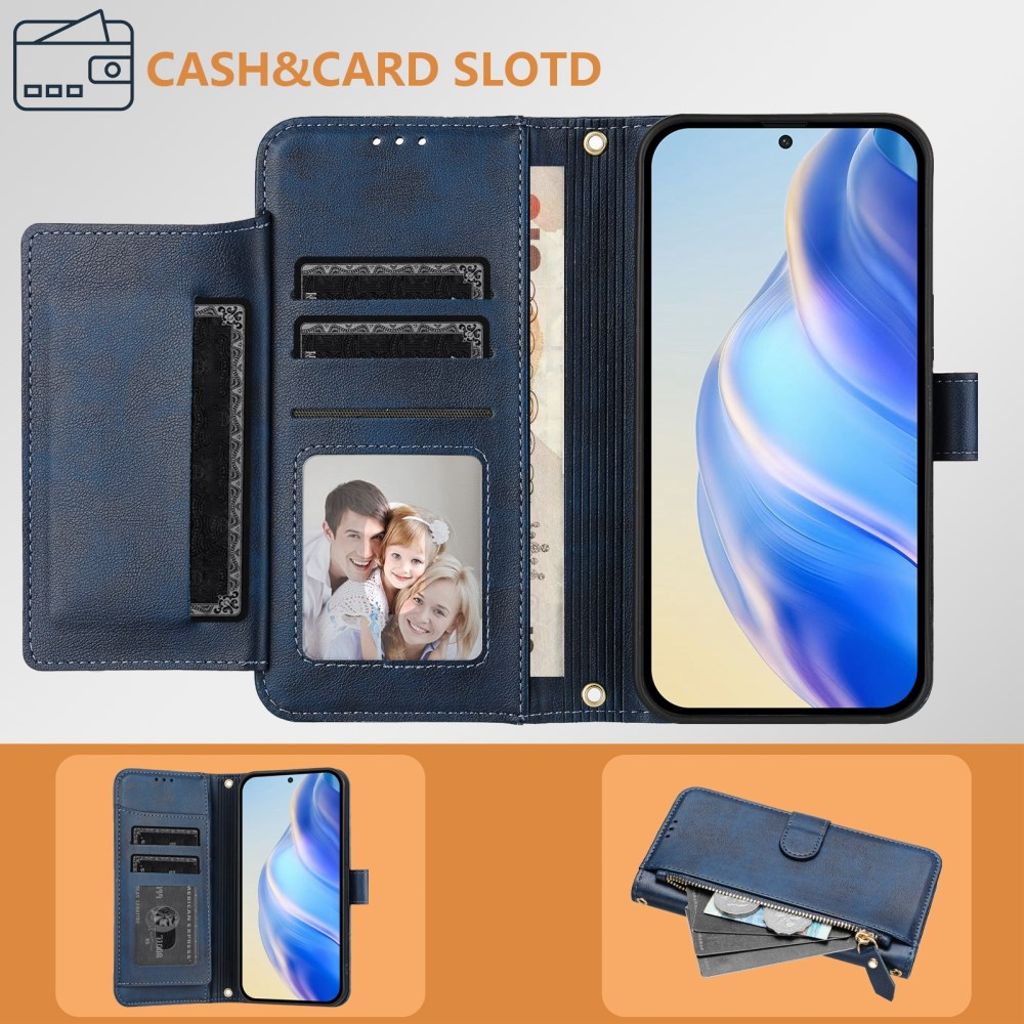 Xiaomi 15T Kotelo Korttipaikka - Sininen