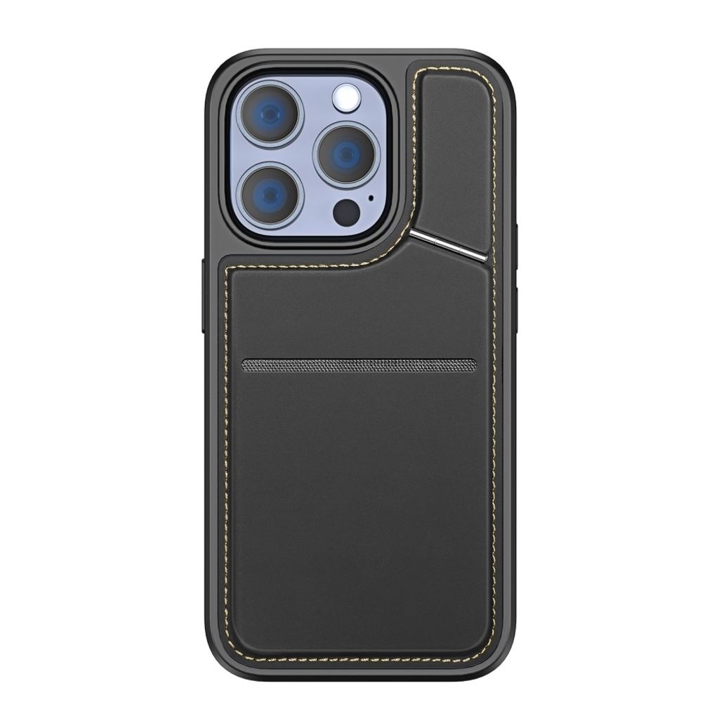 DUX DUCIS iPhone 14 Pro Max Magnetic Wallet Case - Black