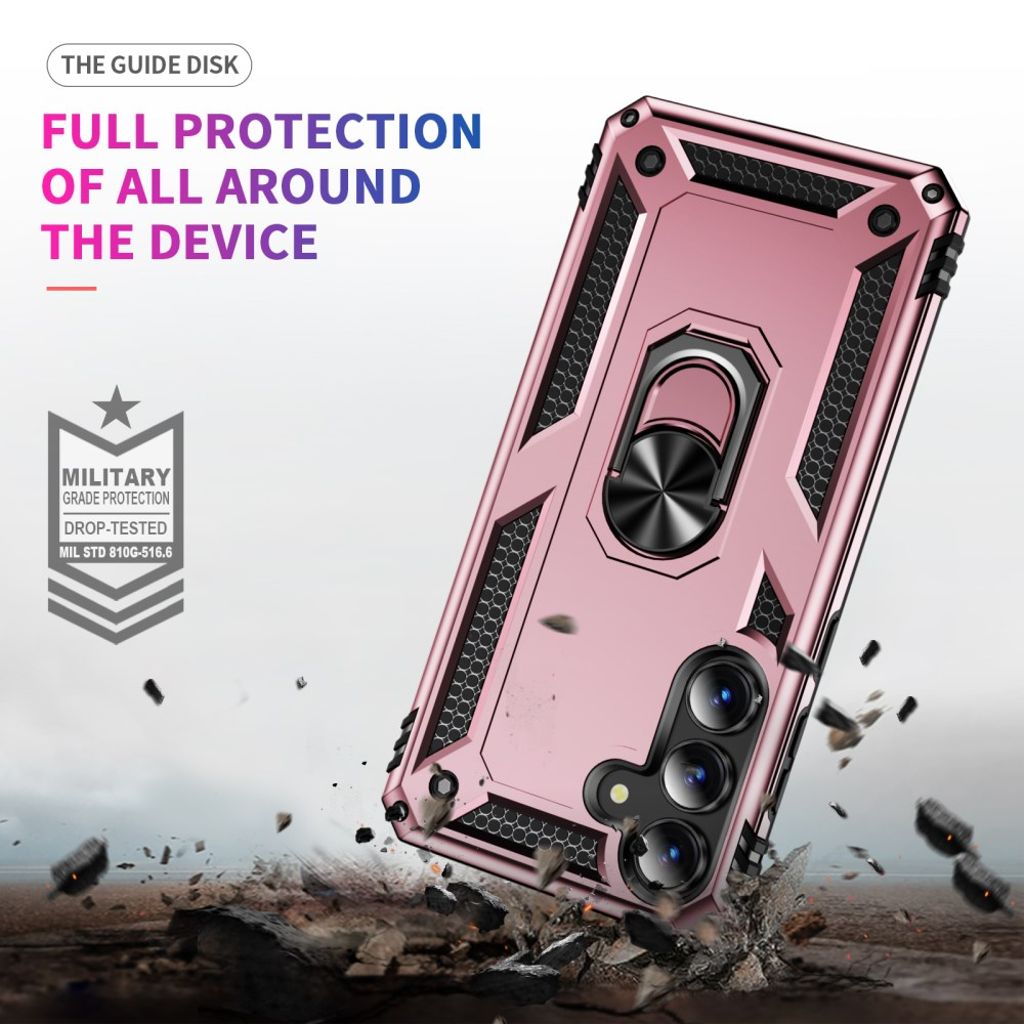 Samsung Galaxy S25 FE Kuori Jalusta - Ruusu kultaa
