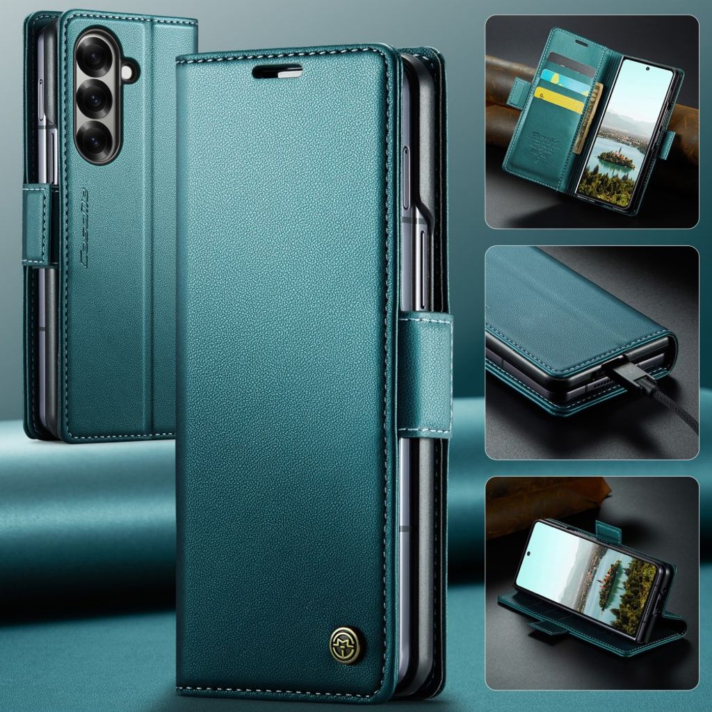CASEME Samsung Galaxy Z Fold8 Ultra Flip Cover med RFID blokering - Grøn