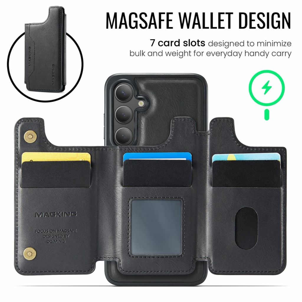 MAGKING Samsung Galaxy S25 FE Kuori MagSafe - Musta