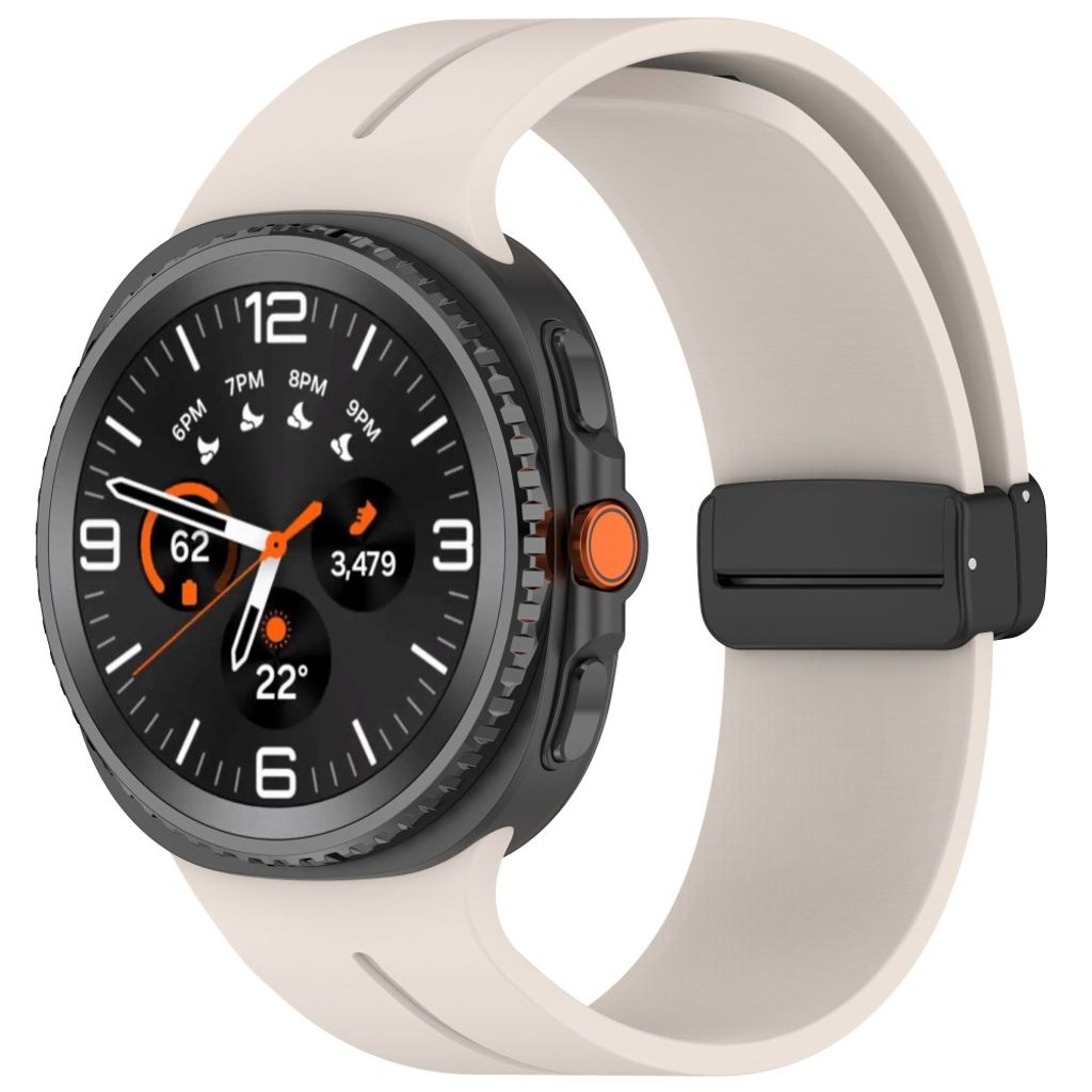 Samsung Galaxy Watch8 44 mm Kellonranneke, Silikoni - beige