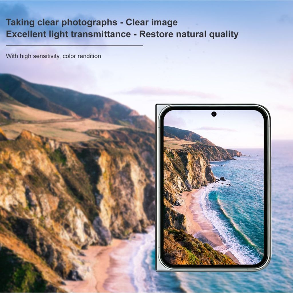 IMAK iPhone Fold Linssinsuoja Karkaistu Lasi + Akryylisuoja - Musta