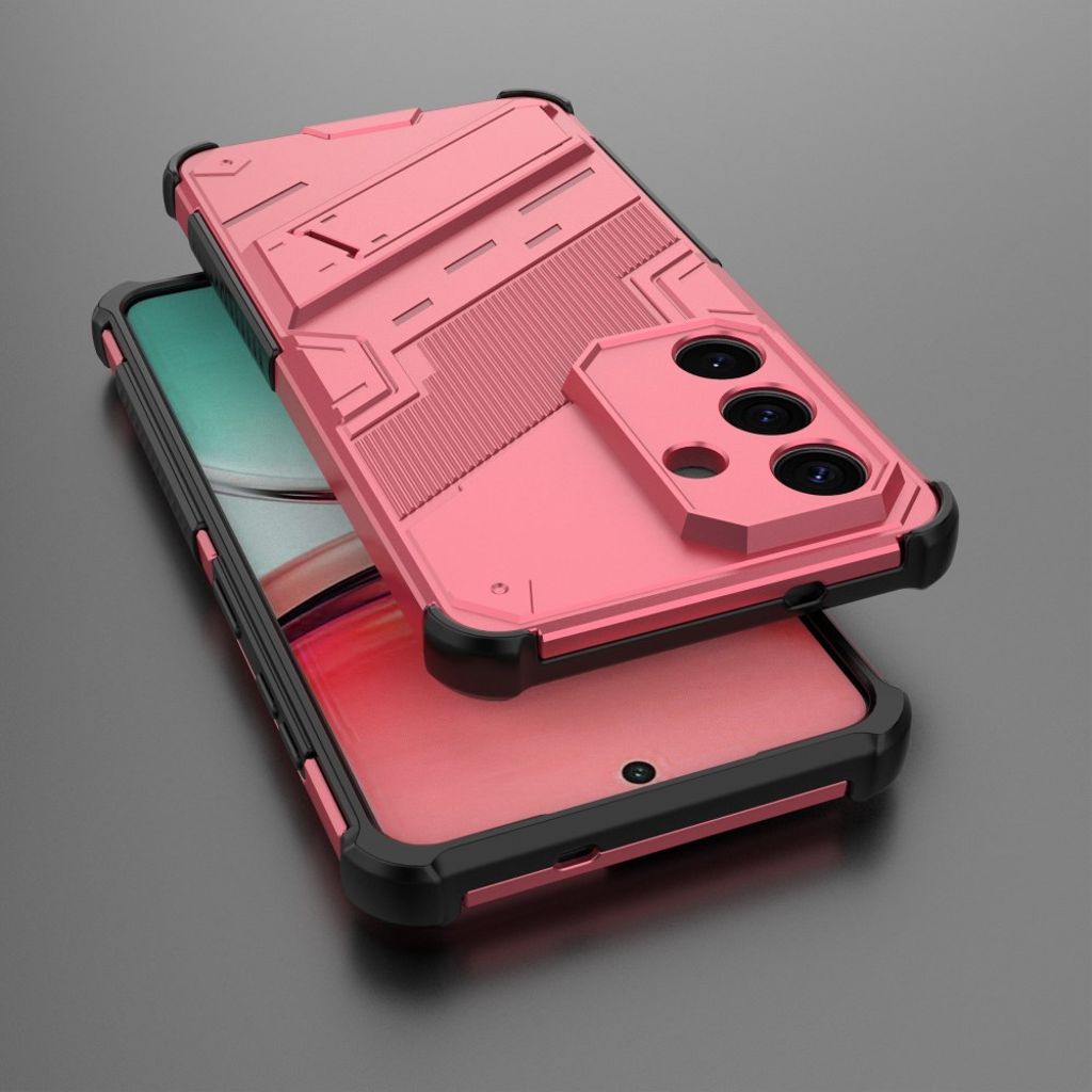 Samsung Galaxy S26 / S26 Pro Telefoncover med Stativ - Lyserød