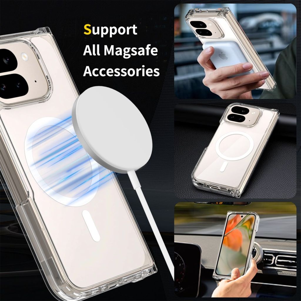 Google Pixel 10 Pro Fold Skal med MagSafe - Transparent