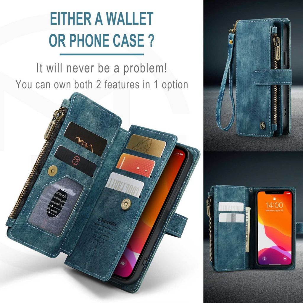 CASEME iPhone 12 Mini Cover with Stand - Blue