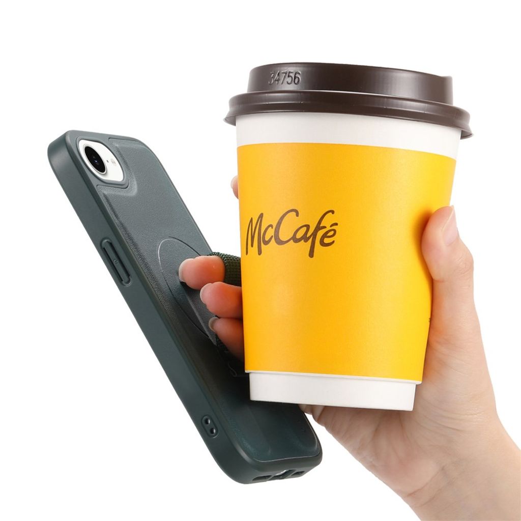 CASENEO iPhone 16e Plånboksfodral RFID-blockerande MagSafe – Grön