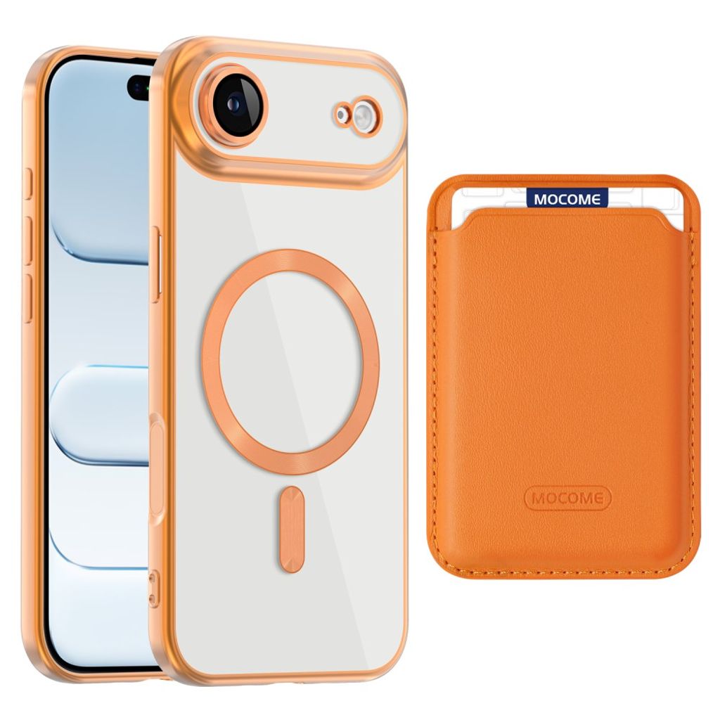 iPhone Air MagSafe-kuori irrotettavalla kortin haltijalla - Oranssi