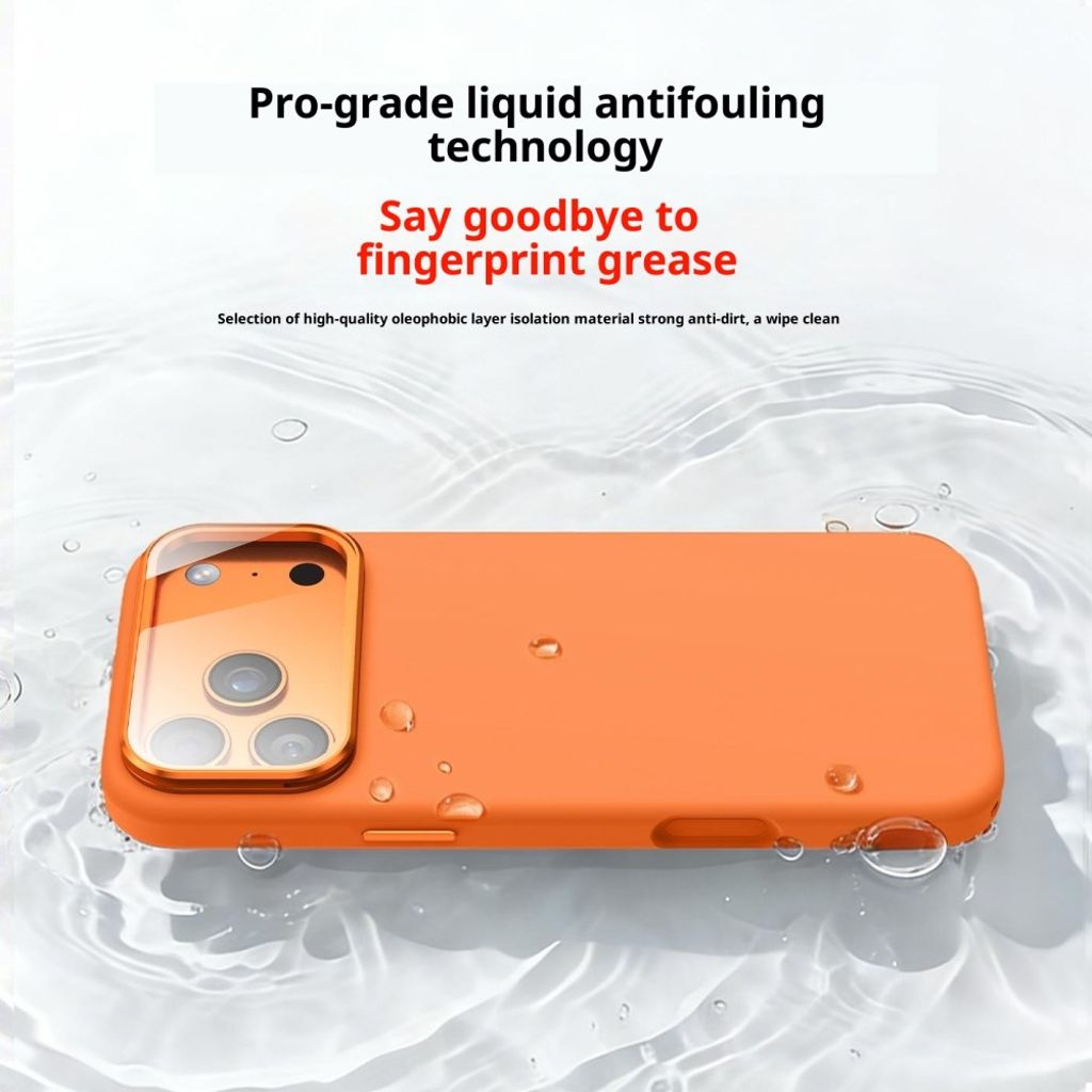 iPhone 17 Pro Max/16 Pro Max Kuori MagSafe Linssinsuojalla ja Jalustalla - Oranssi