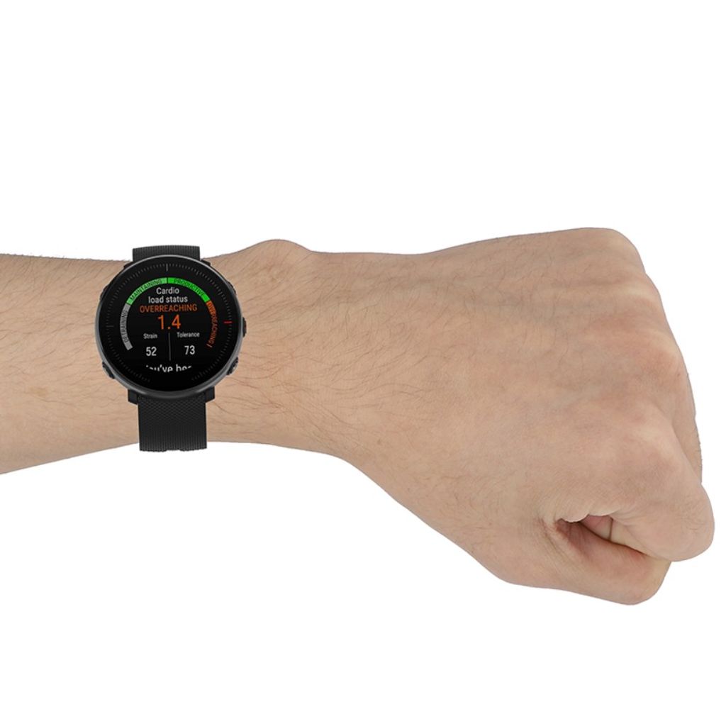 Samsung Gear S3 Classic/Frontier ja muut kellonrannekkeet silikoni – musta