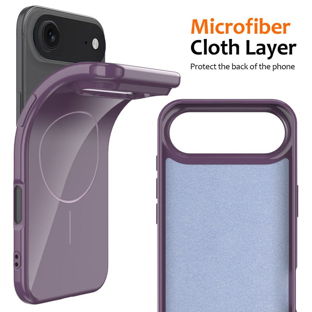 iPhone 17 Air MagSafe kompatibel Cover med Bærestrop - Lilla