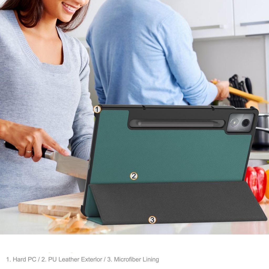 Lenovo Idea Tab Pro Kotelo, jalusta - vihreä