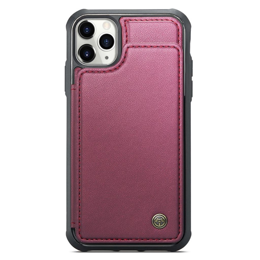 CASEME iPhone 11 Pro Cover med 5 Kortplads - Rød