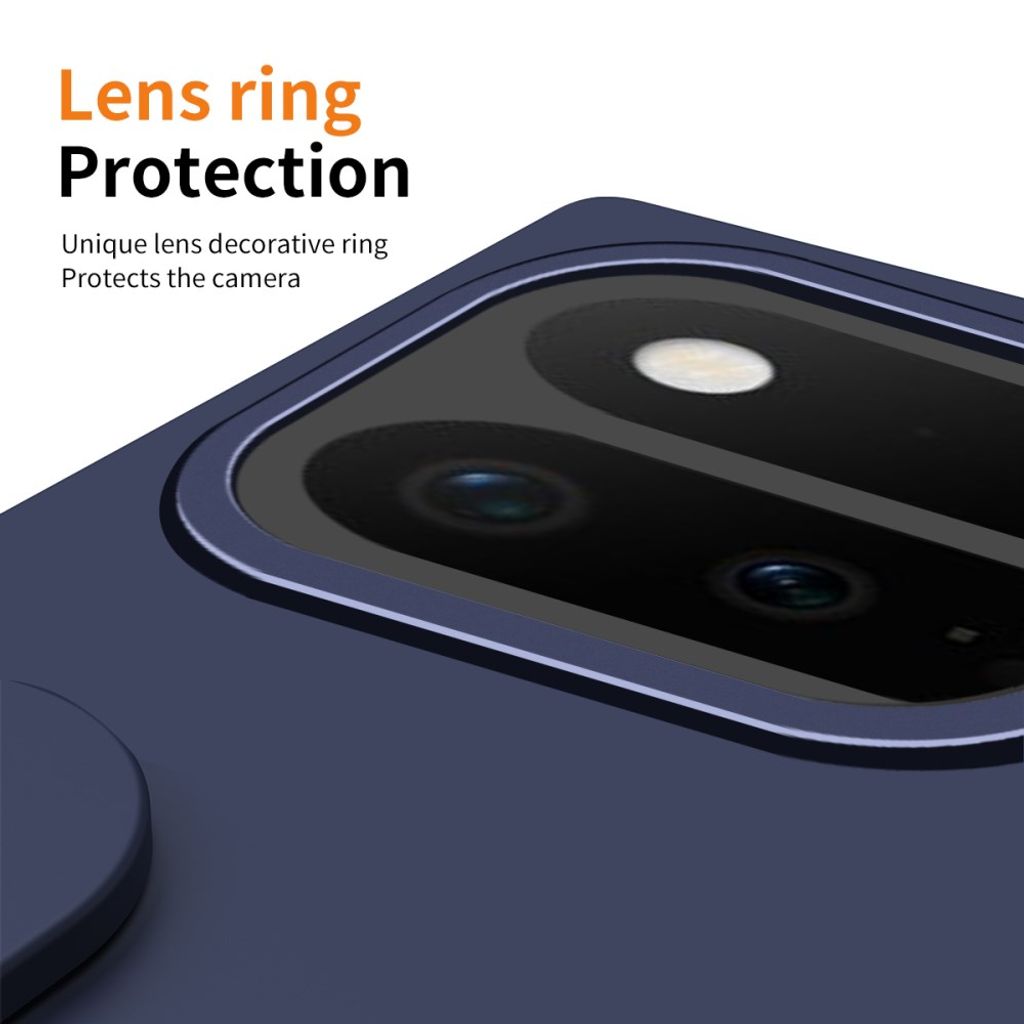 Google Pixel 11 Pro Fold Deksel med skjermbeskytter i herdet glass - Blå