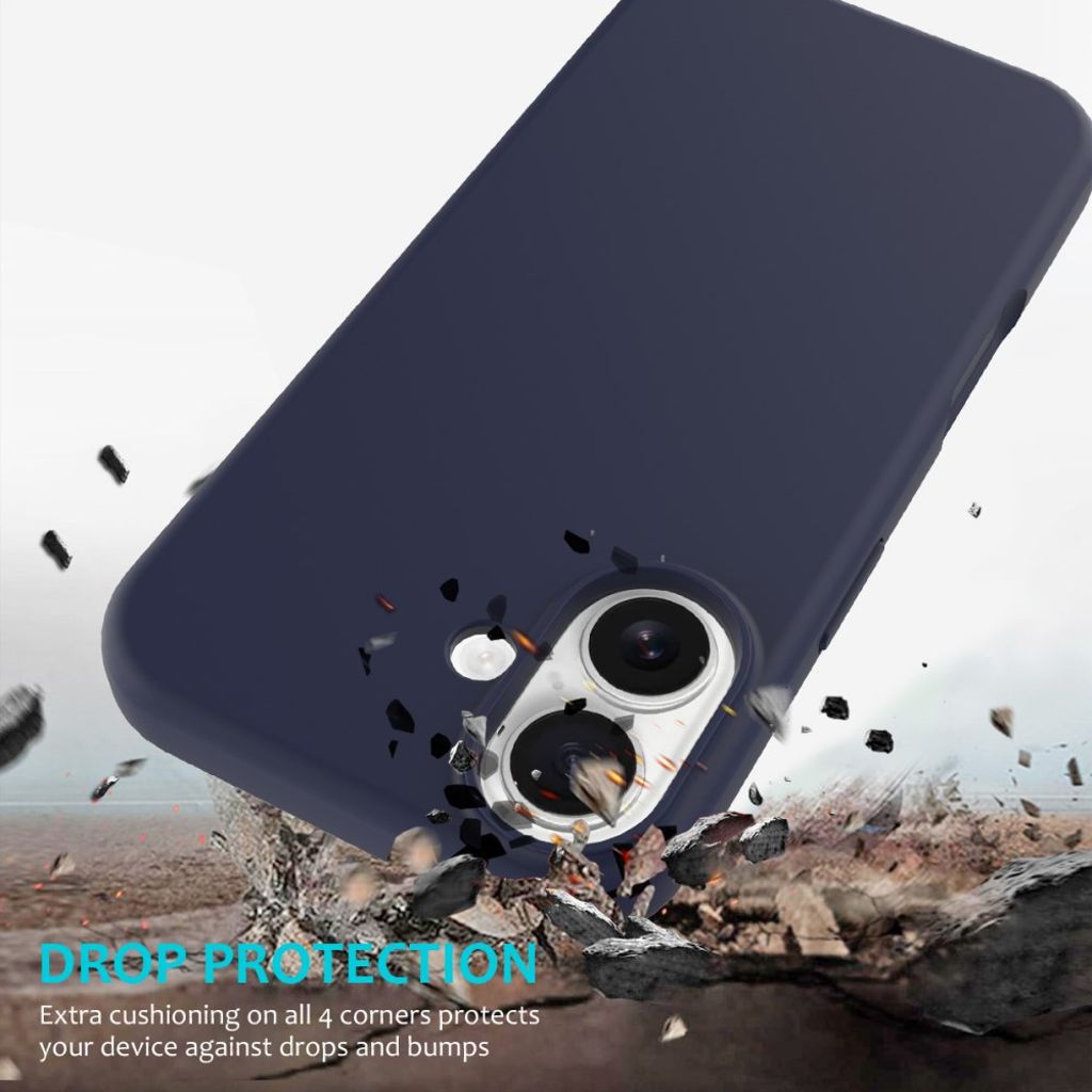 iPhone 17 Silicone Phone Case - Dark Blue