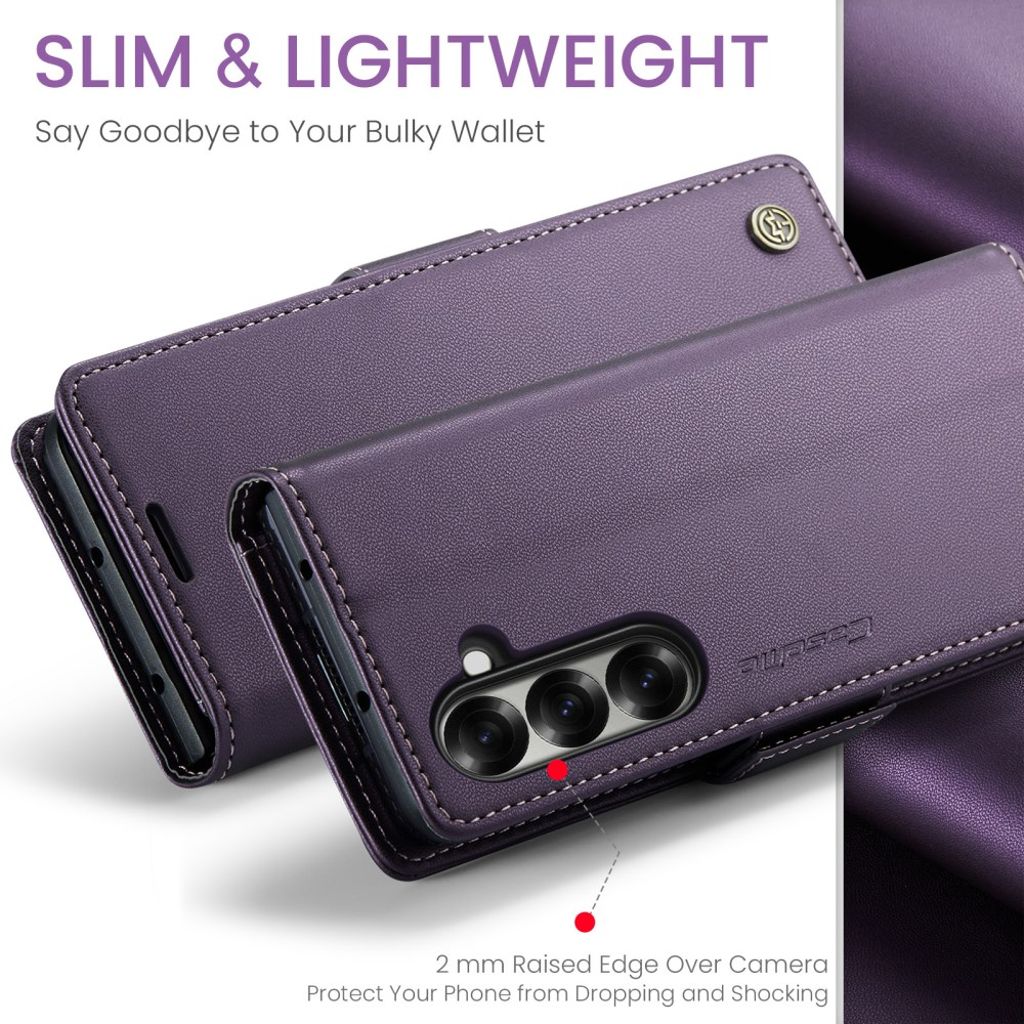 CASEME Samsung Galaxy Z Fold7 5G Fodral med RFID-blockerande - Lila