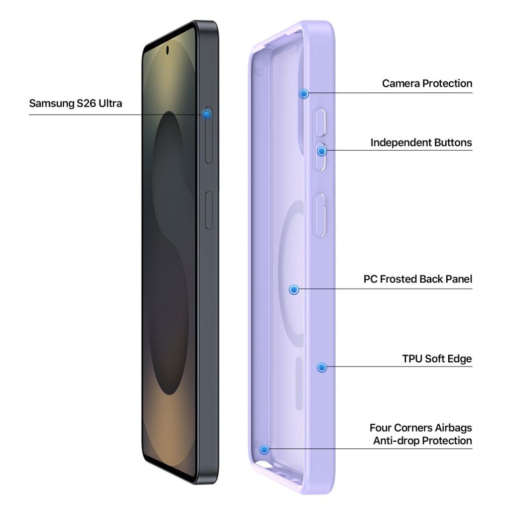 DUX DUCIS Samsung Galaxy S26 Ultra MagSafe Case - Light Purple