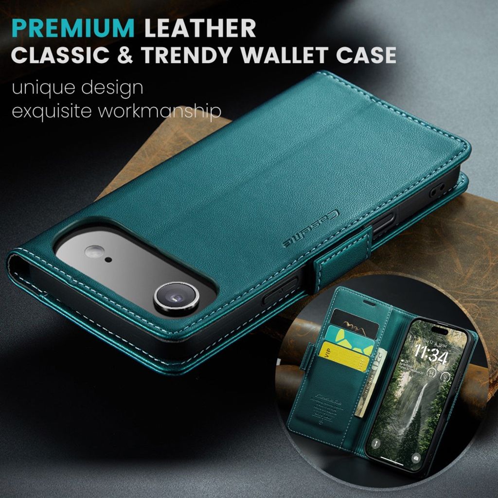 CASEME iPhone Air Etui med Kortplads - Grøn