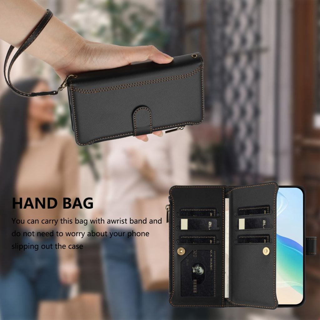 Xiaomi 15T Pro Kotelo 9 Korttipaikka - Musta