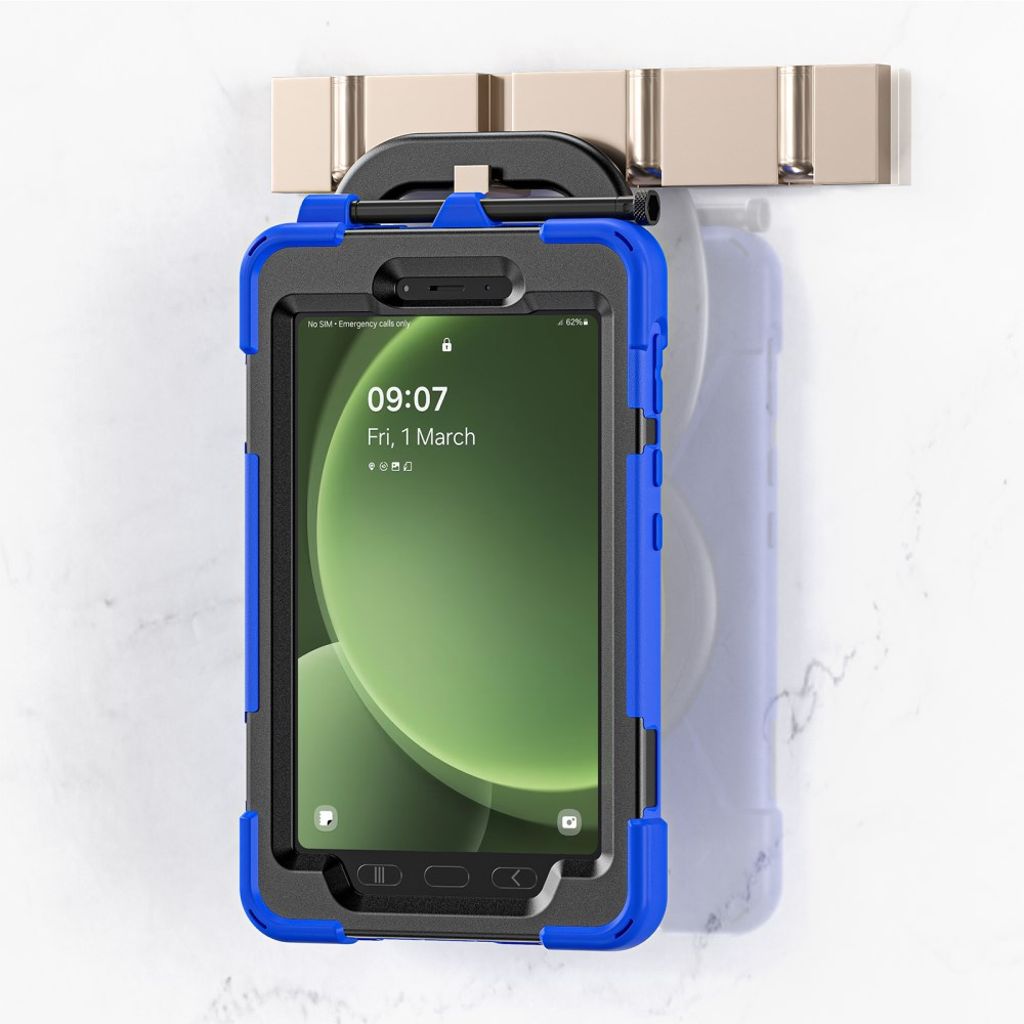 Samsung Galaxy Tab Active5 Case with Hand grip - Blue, Black