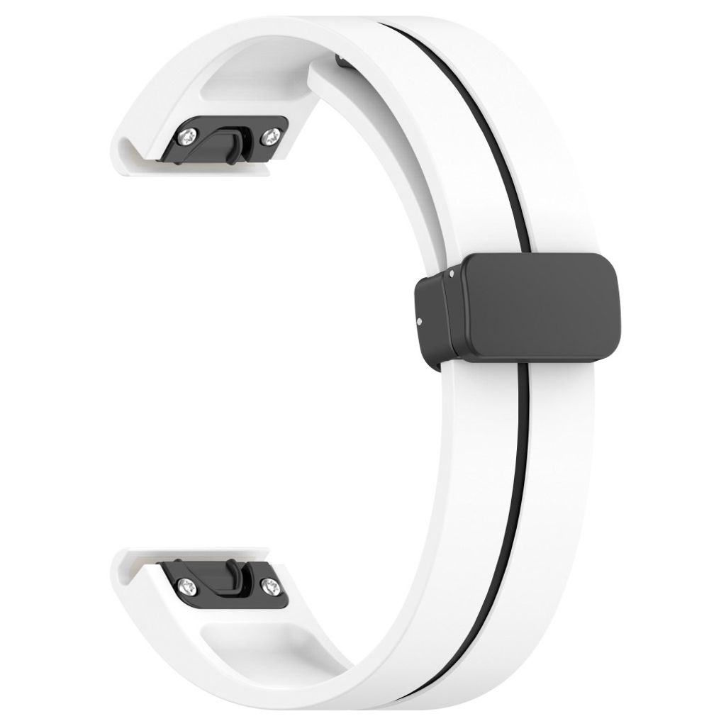 Garmin Fenix 8 51mm Klockarmband i Silikon - Vit, Svart