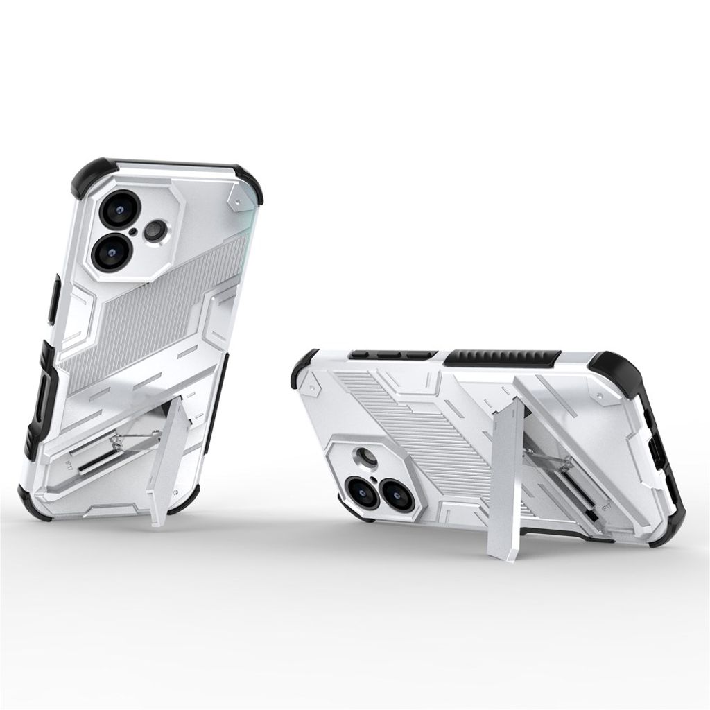 iPhone 17 Cover med Stativ - Hvid