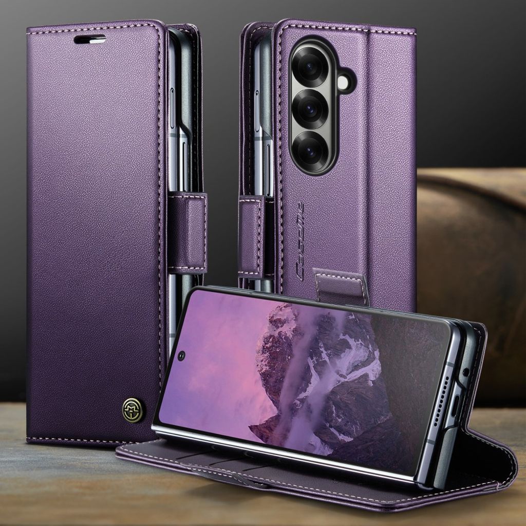 CASEME Samsung Galaxy Z Fold7 5G Fodral med RFID-blockerande - Lila