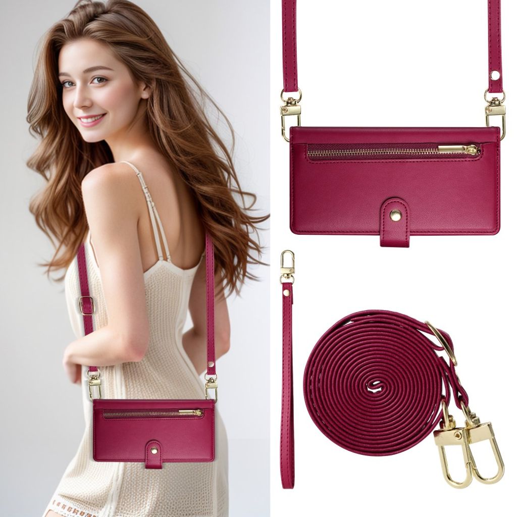 Samsung Galaxy S26 Ultra Pungetui med Aftagelige Remme - Rød