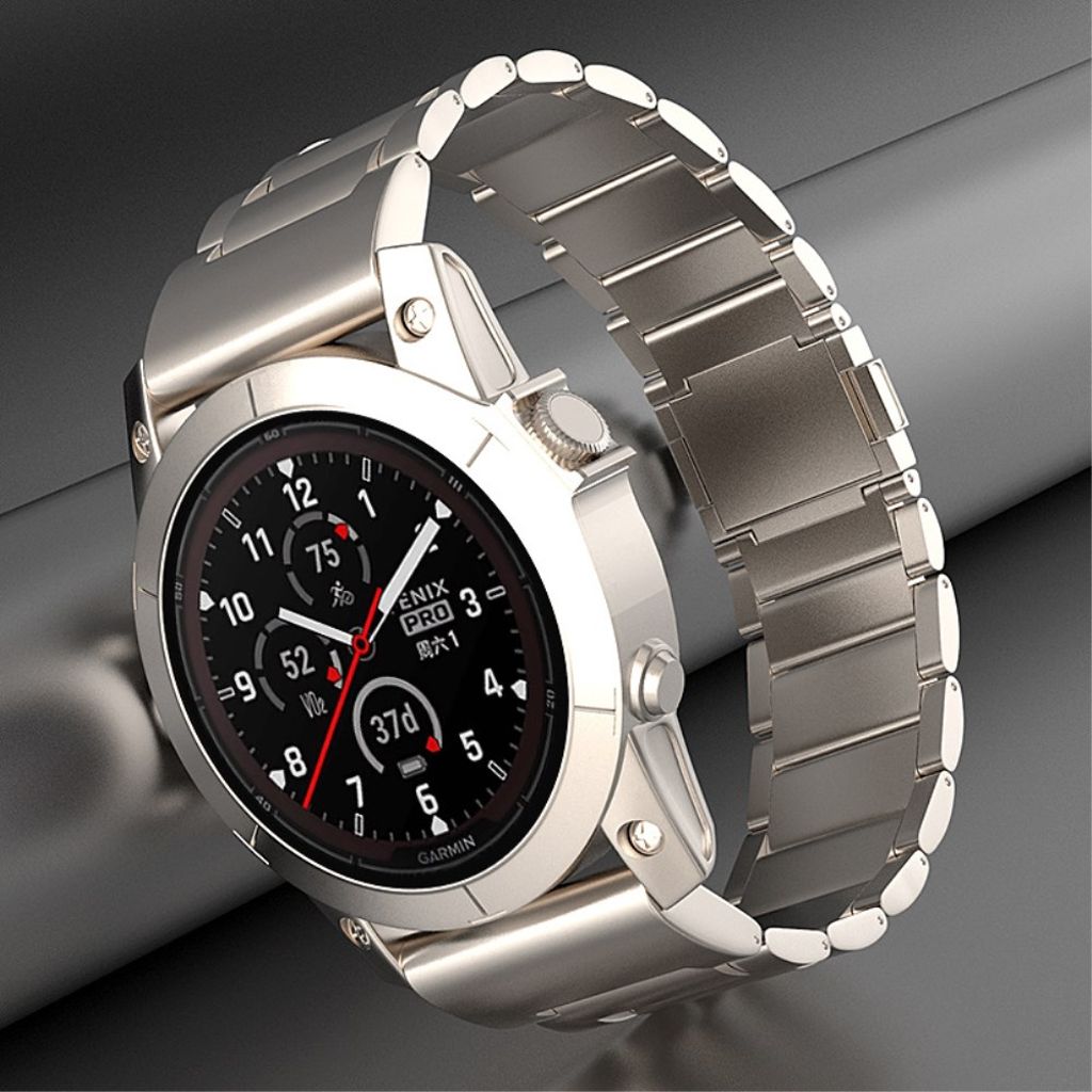 Garmin Fenix 7 etc. Klockarmband med magnetisk stängning - Svart