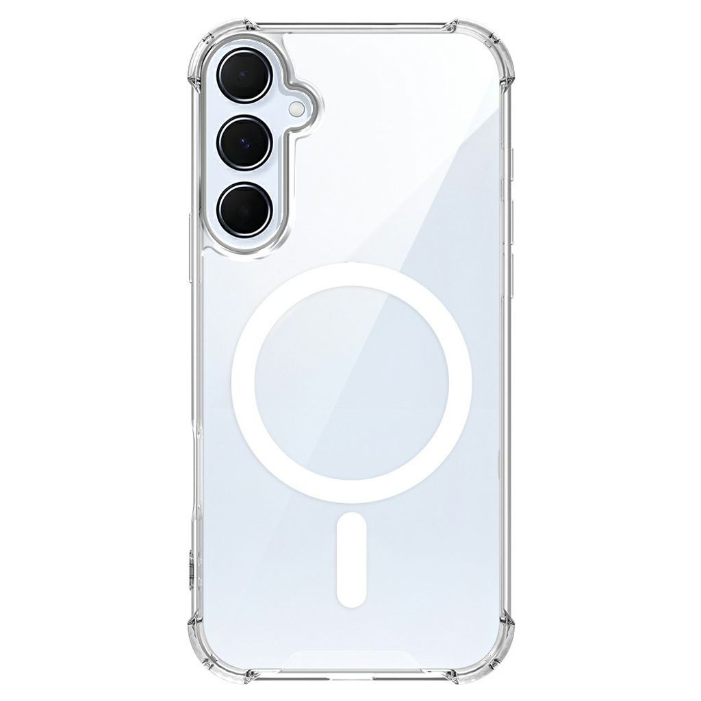 Samsung Galaxy S26 FE/S25 FE MagSafe Stötsäkert Skal - Transparent