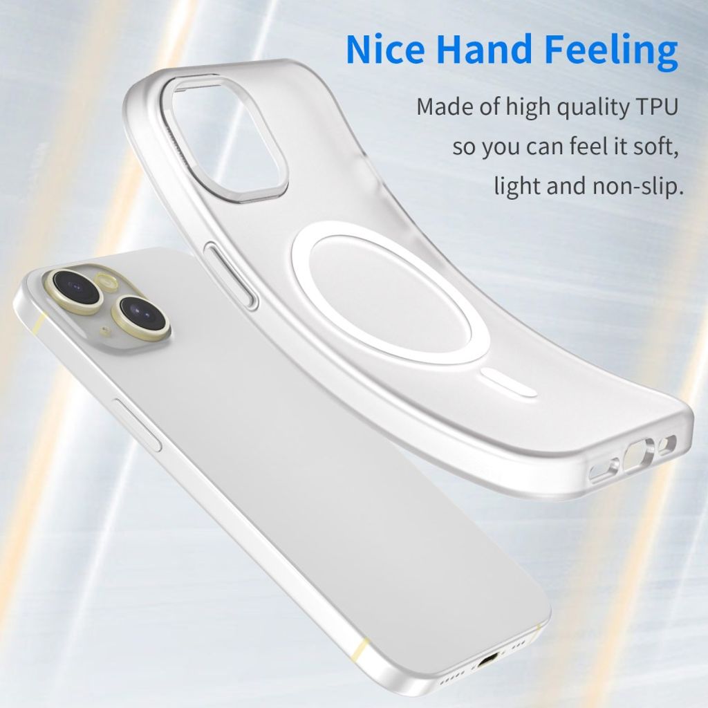 iPhone 13 Kuori MagSafe-yhteensopiva - Valkoinen