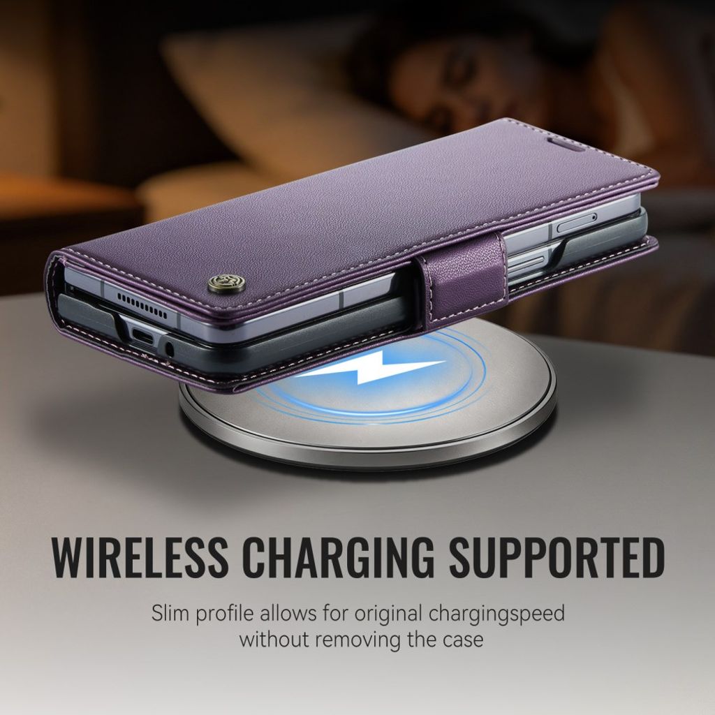 CASEME Samsung Galaxy Z Fold8 Ultra Flip Cover med RFID blokering - Lilla