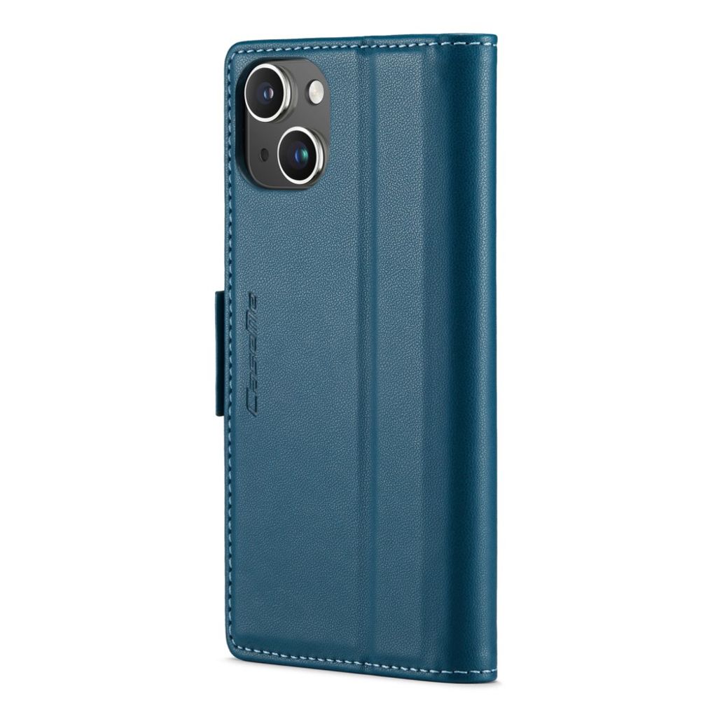 CASEME iPhone 14 Pungetui RFID-blokerende 3 Kortpladser – Blå