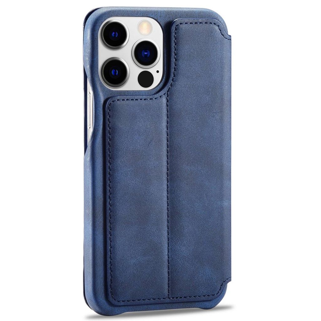 LC.IMEEKE iPhone 14 Pro Max Wallet Cover Magnetic - Blue