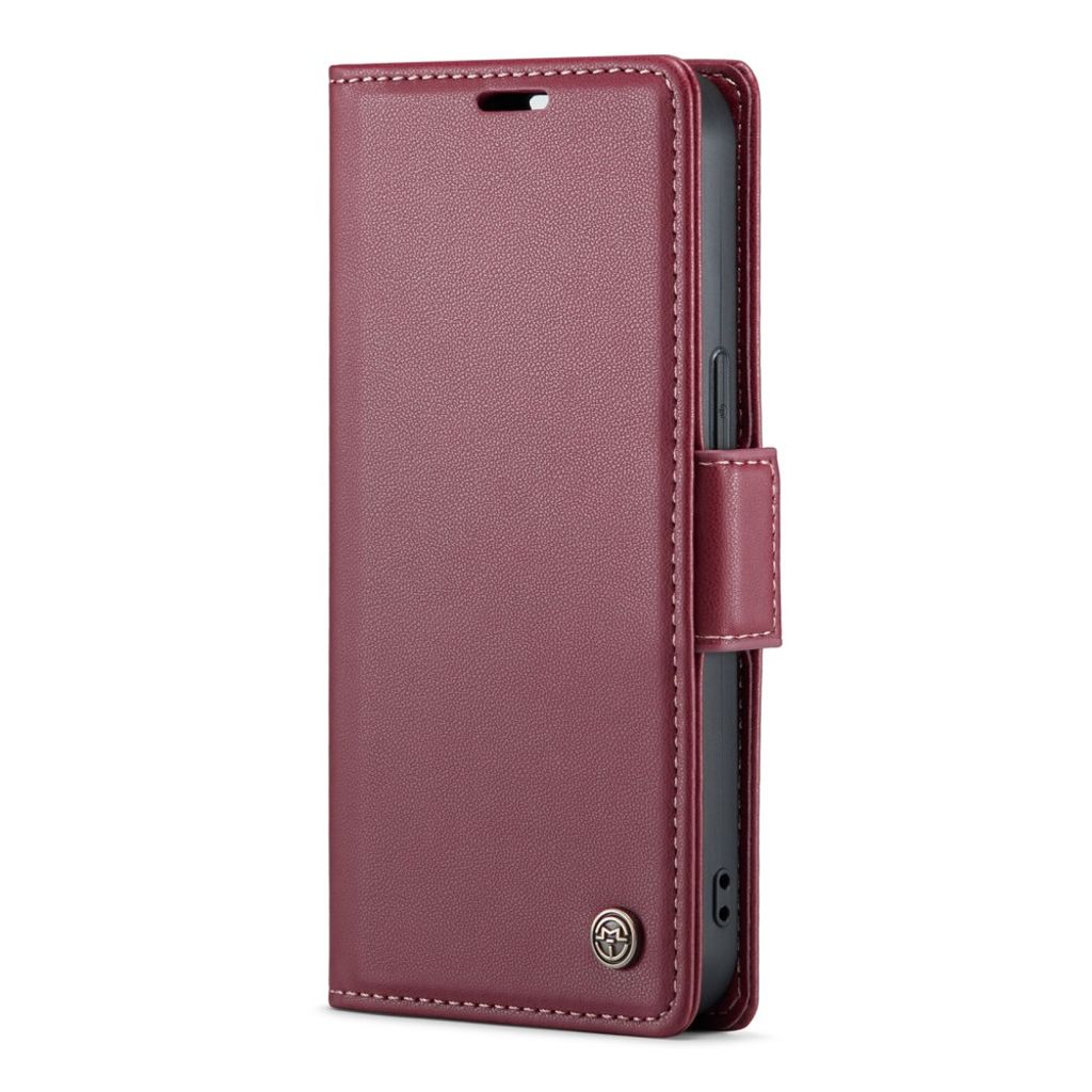 CASEME iPhone 14 023 RFID-blokerende Pungetui – Rød