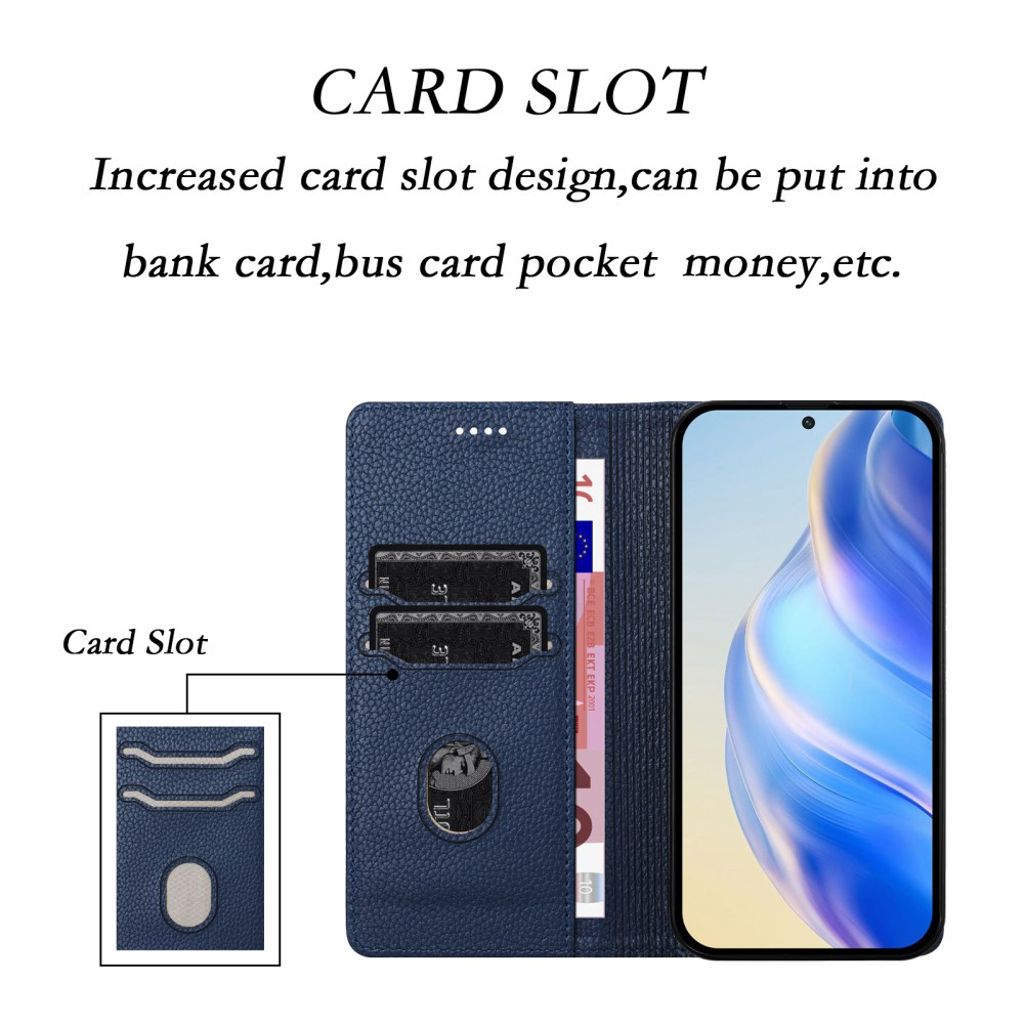 Nothing Phone (3) 5G Pungetui RFID-blokerende – Mørkeblå