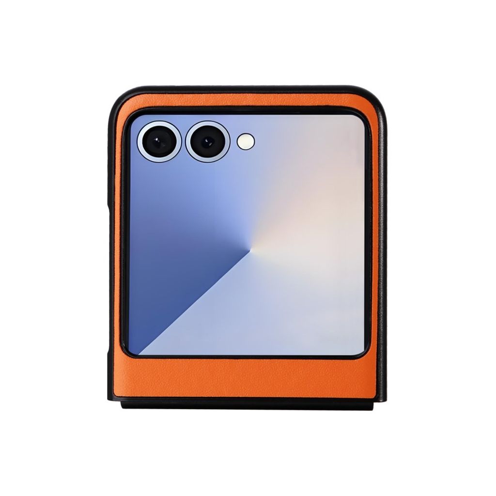 Samsung Galaxy Z Flip7 5G cover i PU-læder - Orange